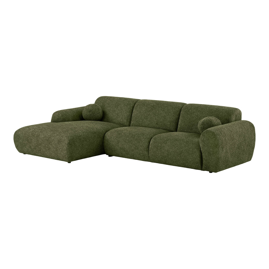 Clyde Lounge Soffa – Olivgrön (Vänsterdivan)