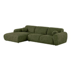 Clyde Lounge Soffa – Olivgrön (Vänsterdivan)