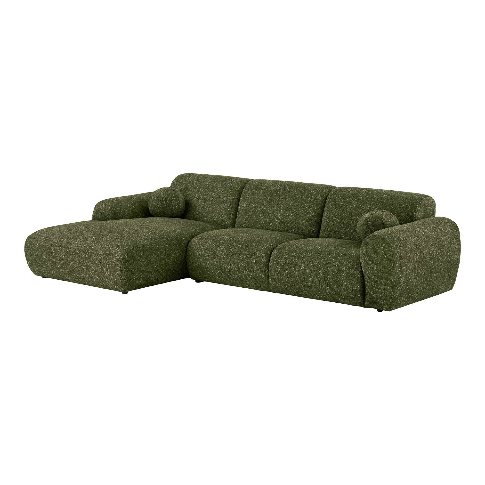 Clyde Lounge Soffa – Olivgrön (Vänsterdivan)