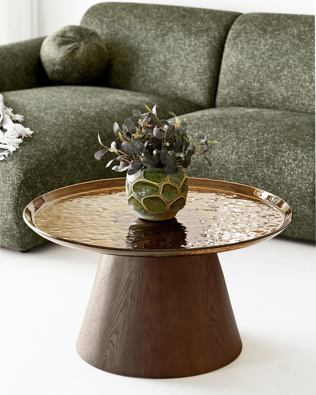 Clyde Lounge Soffa – Olivgrön (Högerdivan)