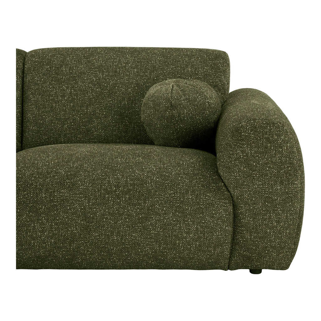 Clyde Lounge Soffa – Olivgrön (Vänsterdivan)