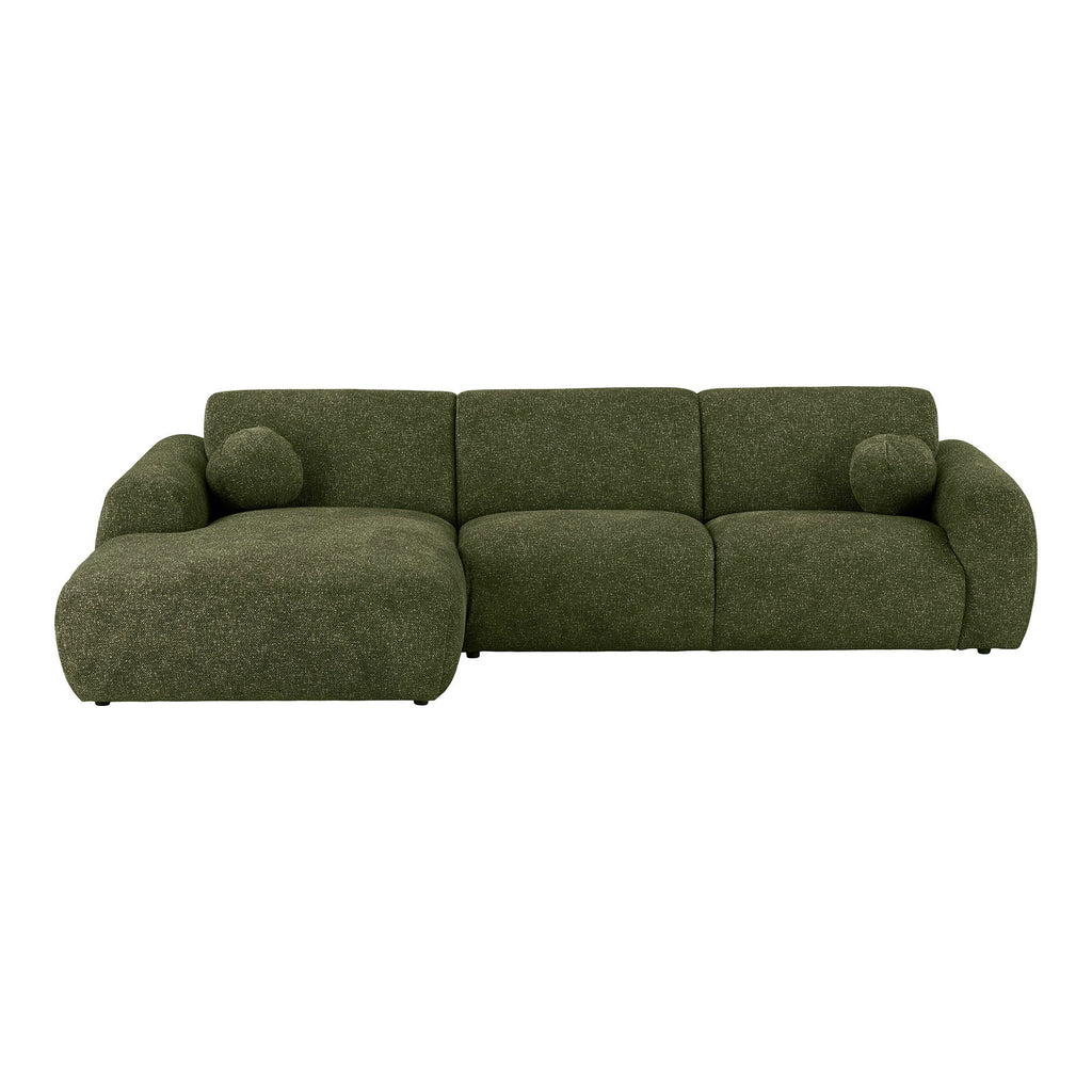 Clyde Lounge Soffa – Olivgrön (Vänsterdivan)