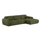 Clyde Lounge Soffa – Olivgrön (Högerdivan)