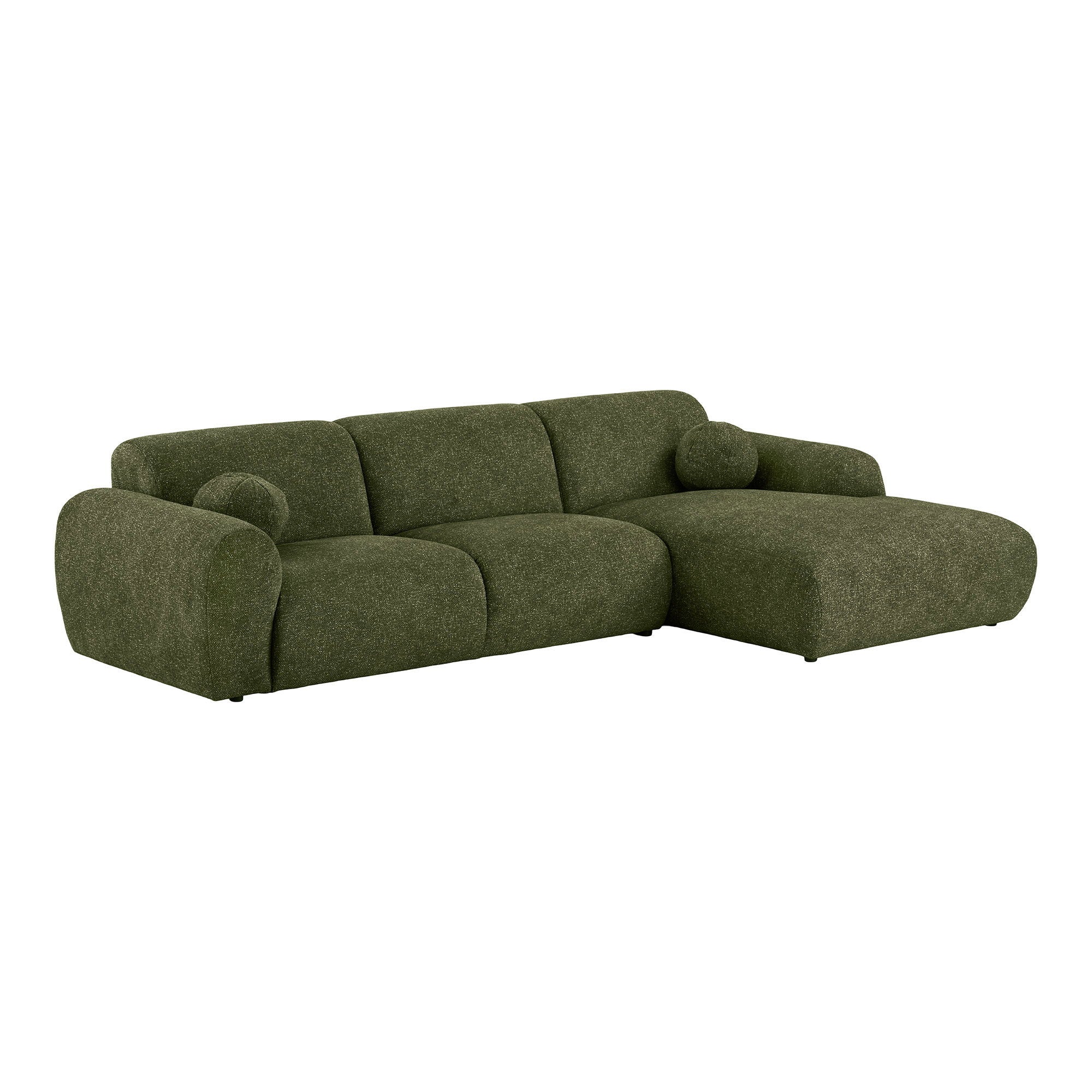 Clyde Lounge Soffa – Olivgrön (Högerdivan)