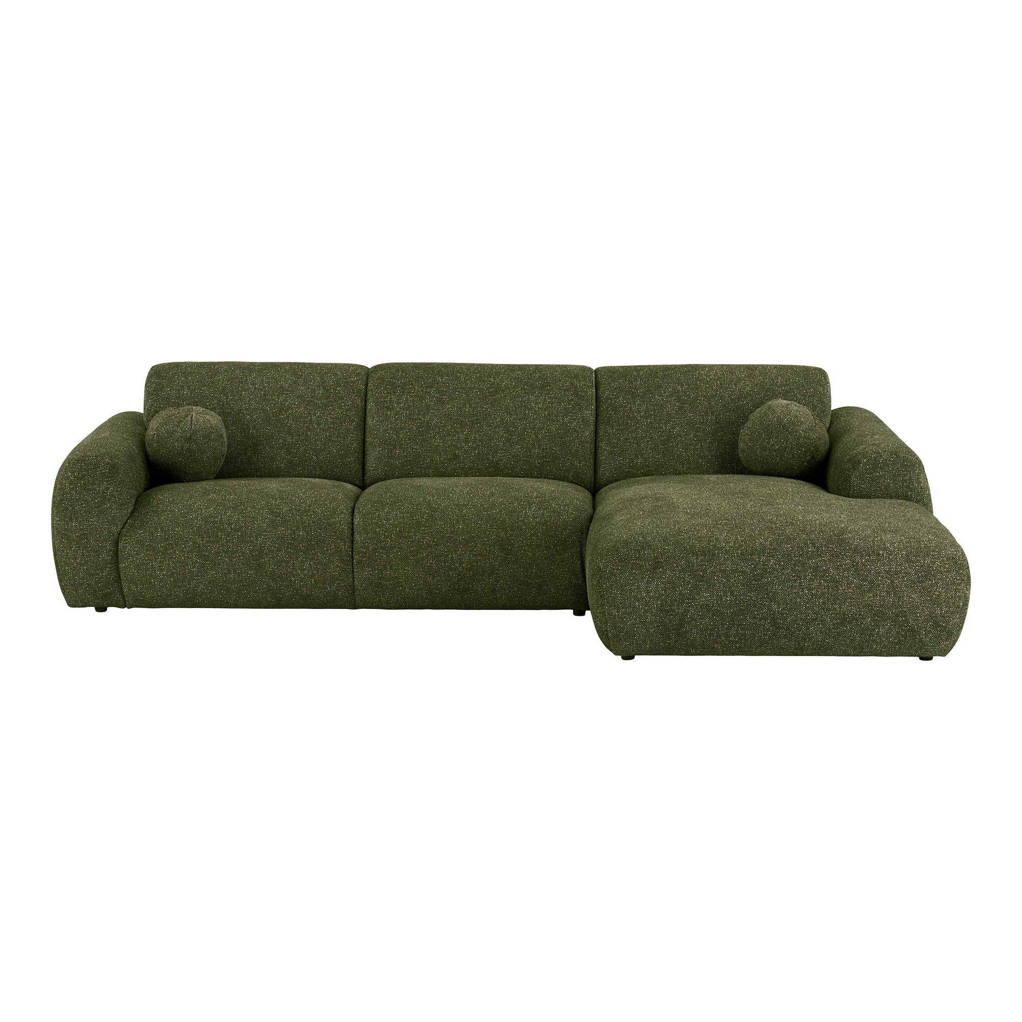 Clyde Lounge Soffa – Olivgrön (Högerdivan)