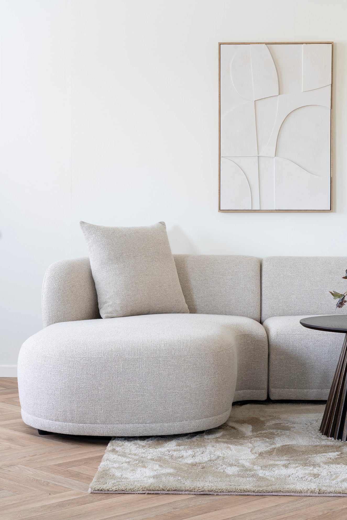 Kingston Lounge Soffa – Natur (Vänstervänd)