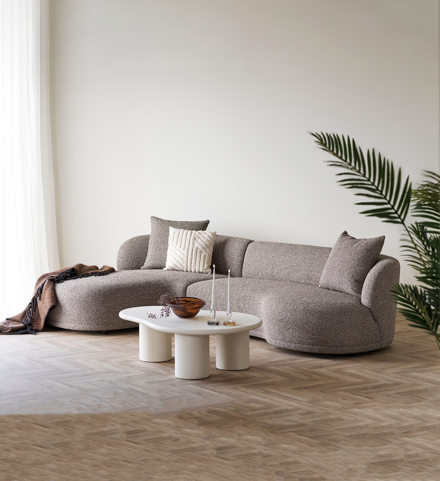 Kingston Soffa – Brun (Vänster)