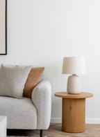 Salvador L-Soffa – Ljusgrå bouclé (Vänster)