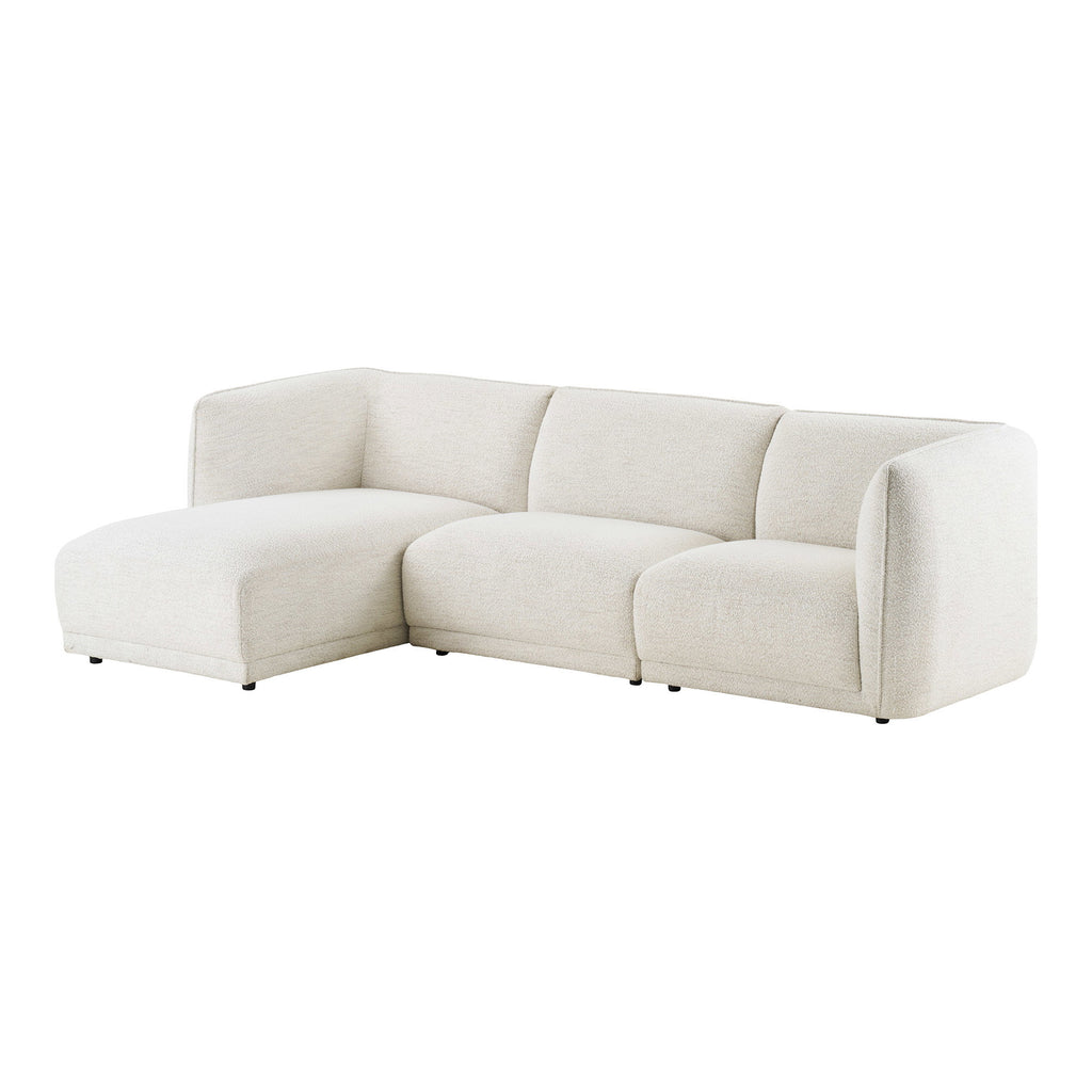 Noor Lounge Soffa – Off-white (Vänsterdivan)
