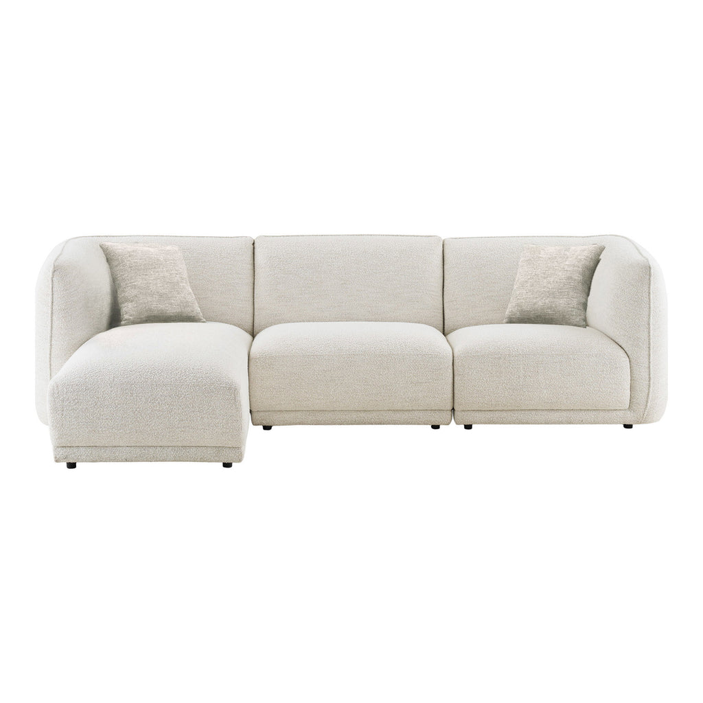 Noor Lounge Soffa – Off-white (Vänsterdivan)