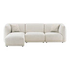 Noor Lounge Soffa – Off-white (Vänsterdivan)