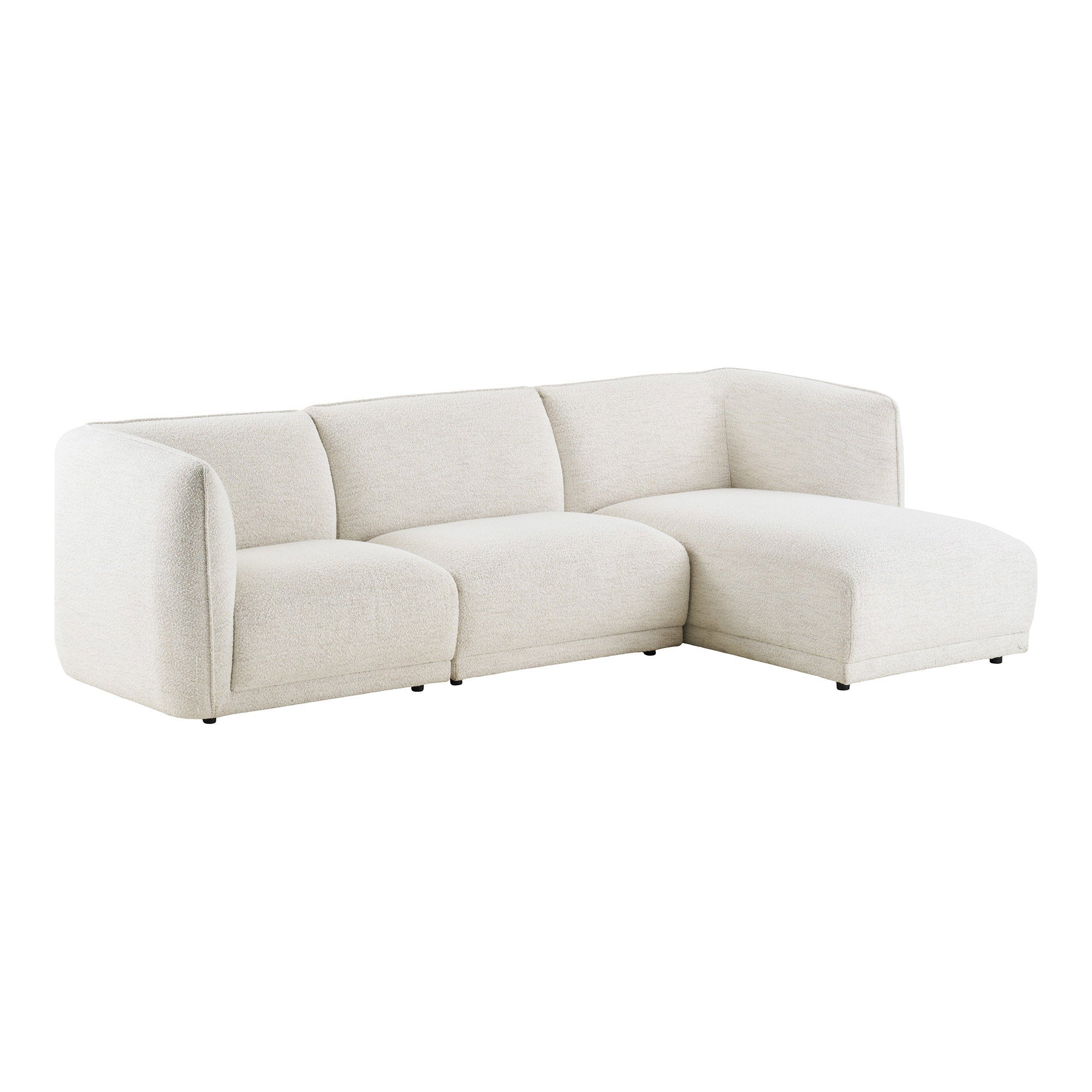 Noor Lounge Soffa – Off-white (Högerdivan)