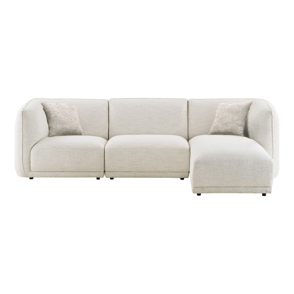 Noor Lounge Soffa – Off-white (Högerdivan)