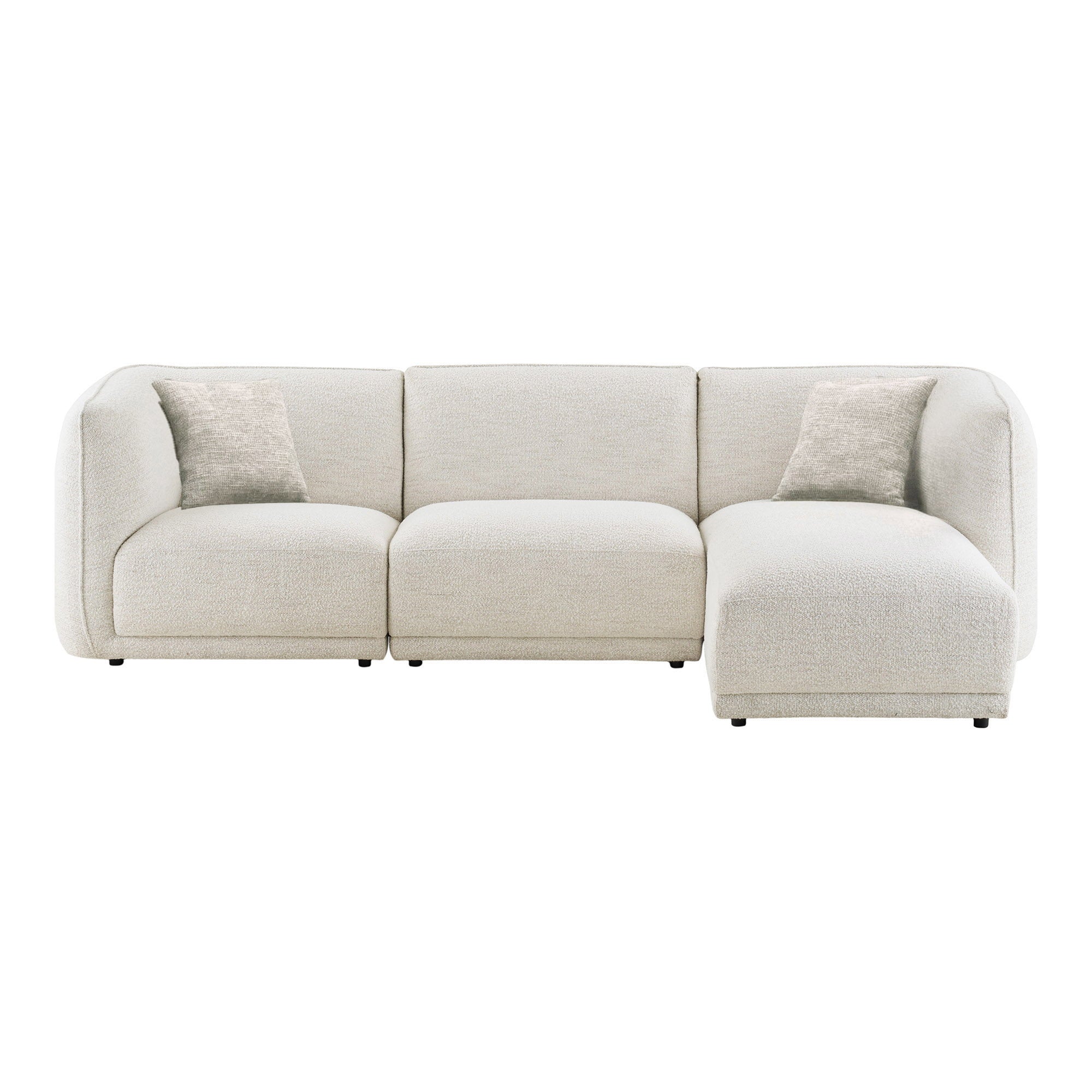 Noor Lounge Soffa – Off-white (Högerdivan)