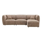 Noor Lounge Soffa i Brun – Högerdivan