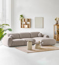 Clyde Lounge-soffa – Stone Grey (Höger)