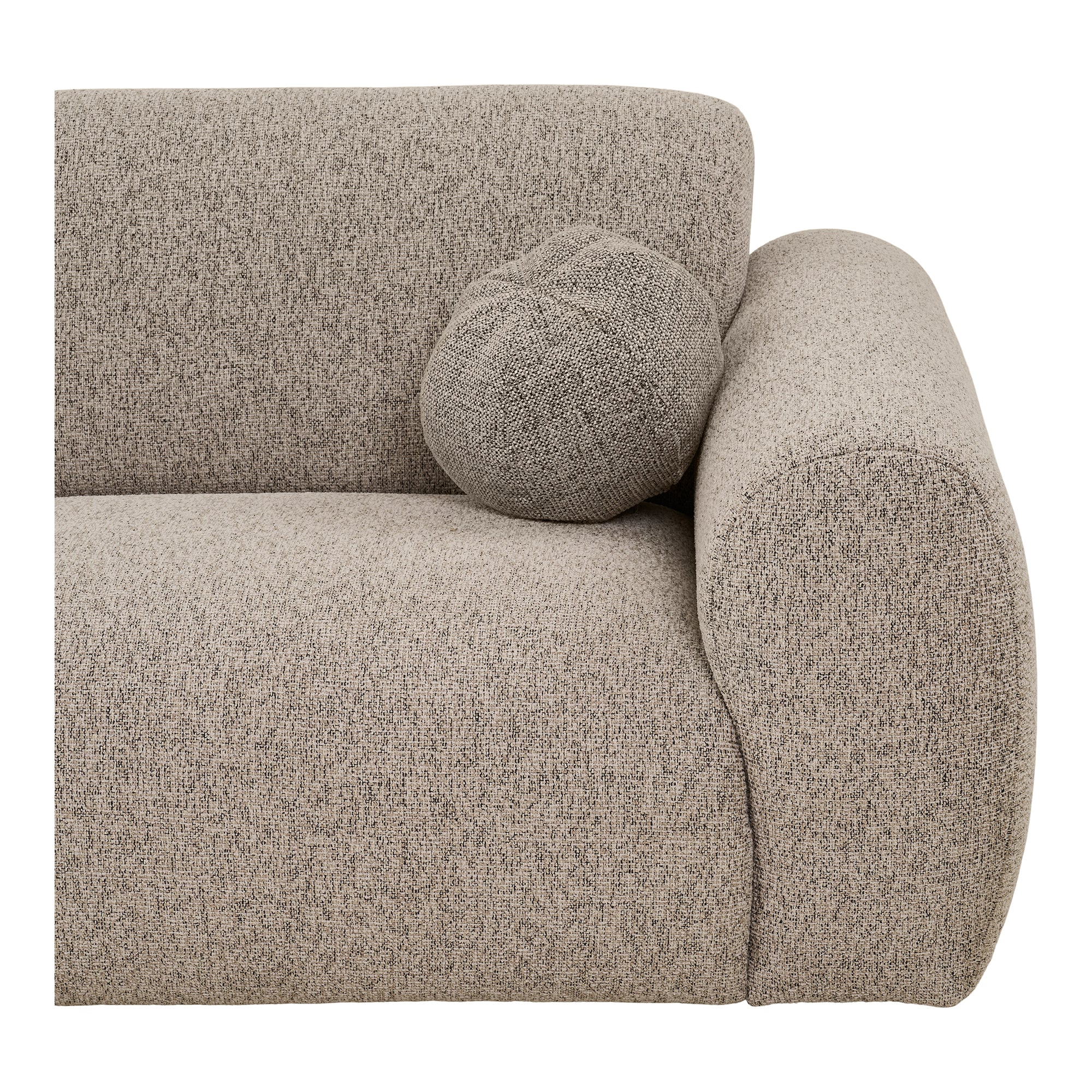 Clyde Lounge-soffa – Stone Grey (Vänster)