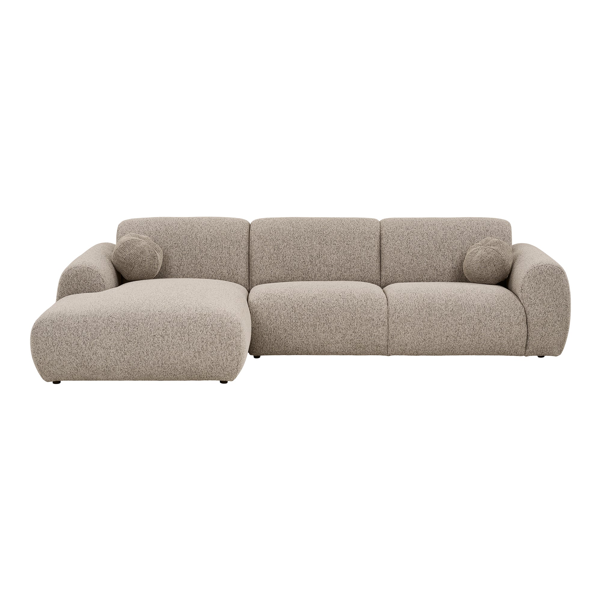 Clyde Lounge-soffa – Stone Grey (Vänster)