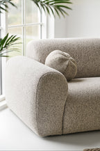 Clyde Lounge-soffa – Stone Grey (Höger)