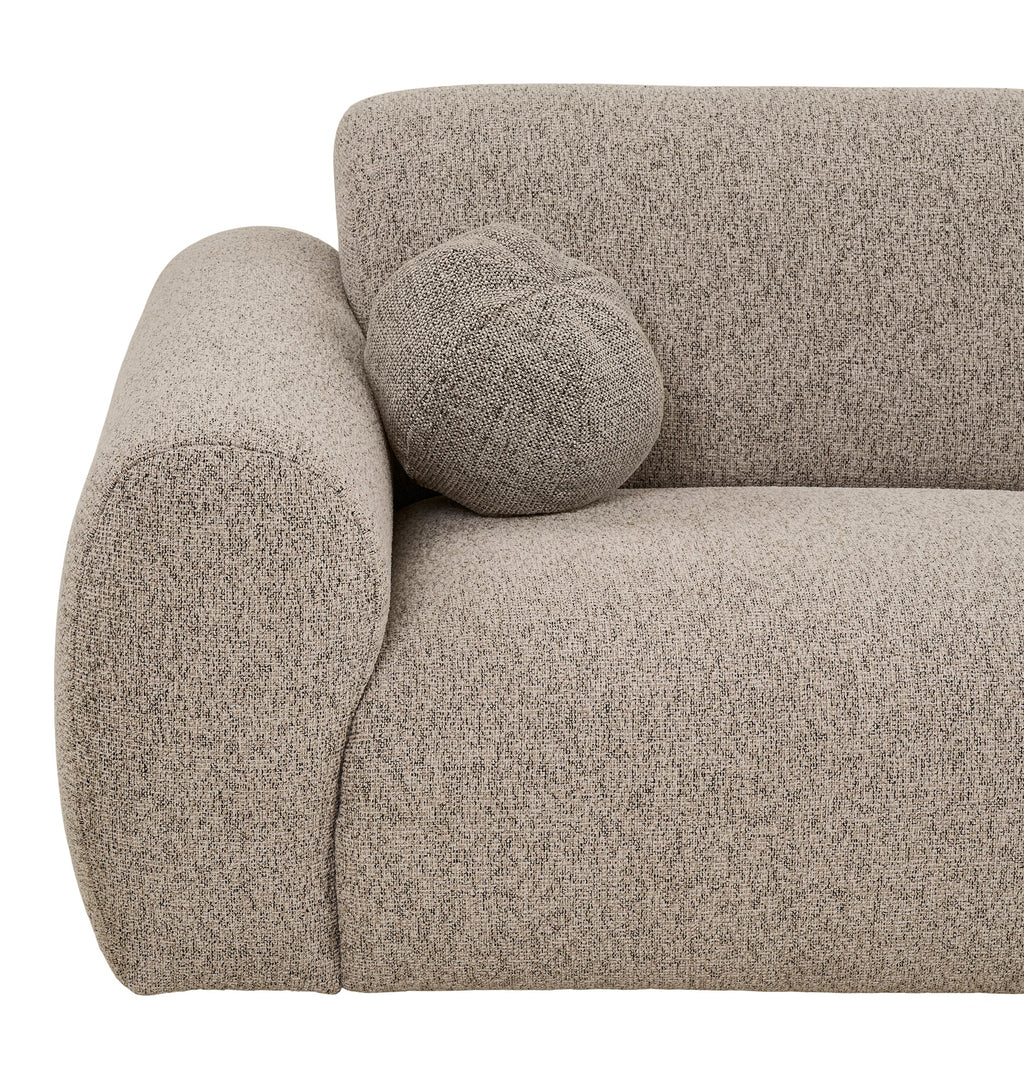 Clyde Lounge-soffa – Stone Grey (Höger)