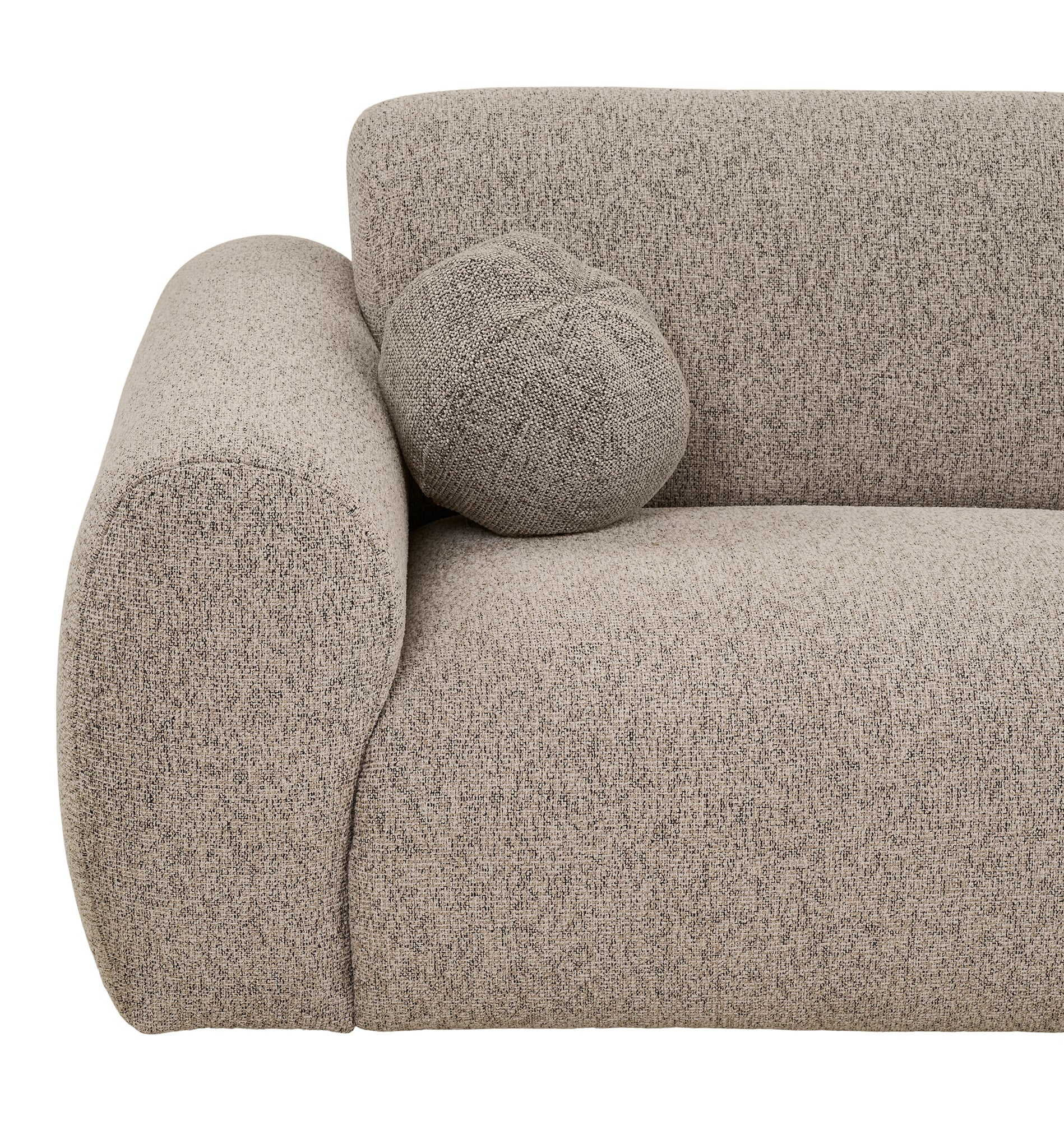 Clyde Lounge-soffa – Stone Grey (Höger)