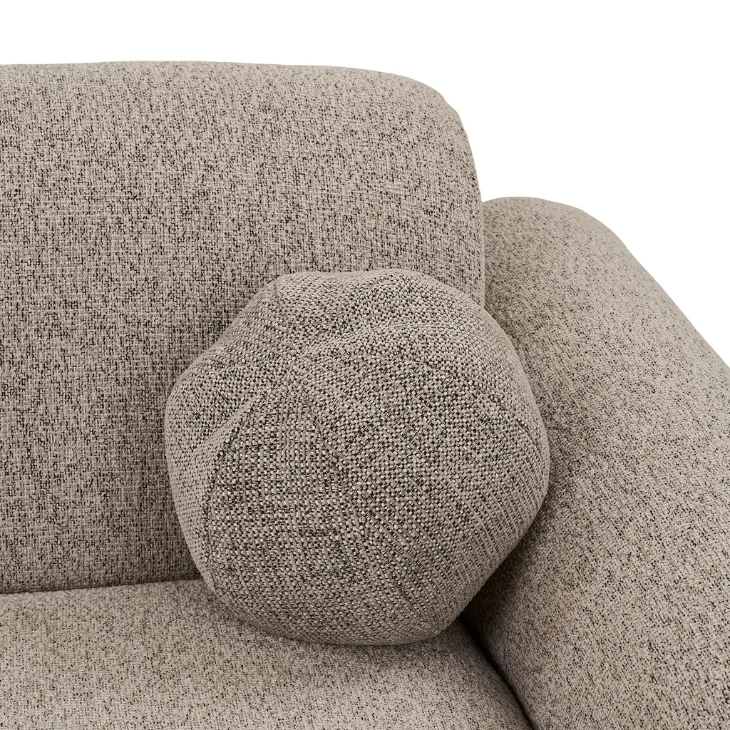 Clyde Lounge-soffa – Stone Grey (Höger)