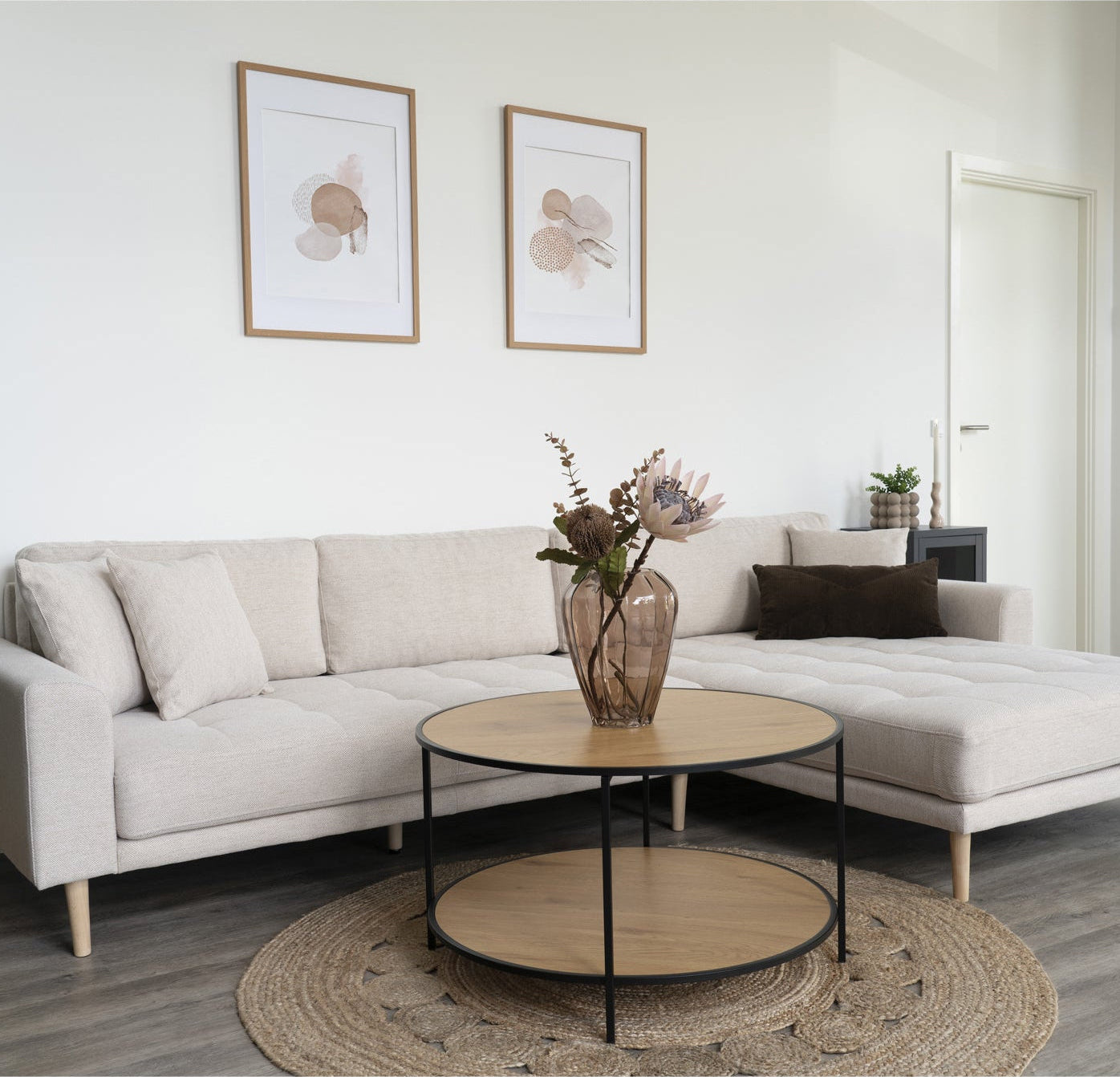 Lido Lounge-soffa – Sand (Höger)