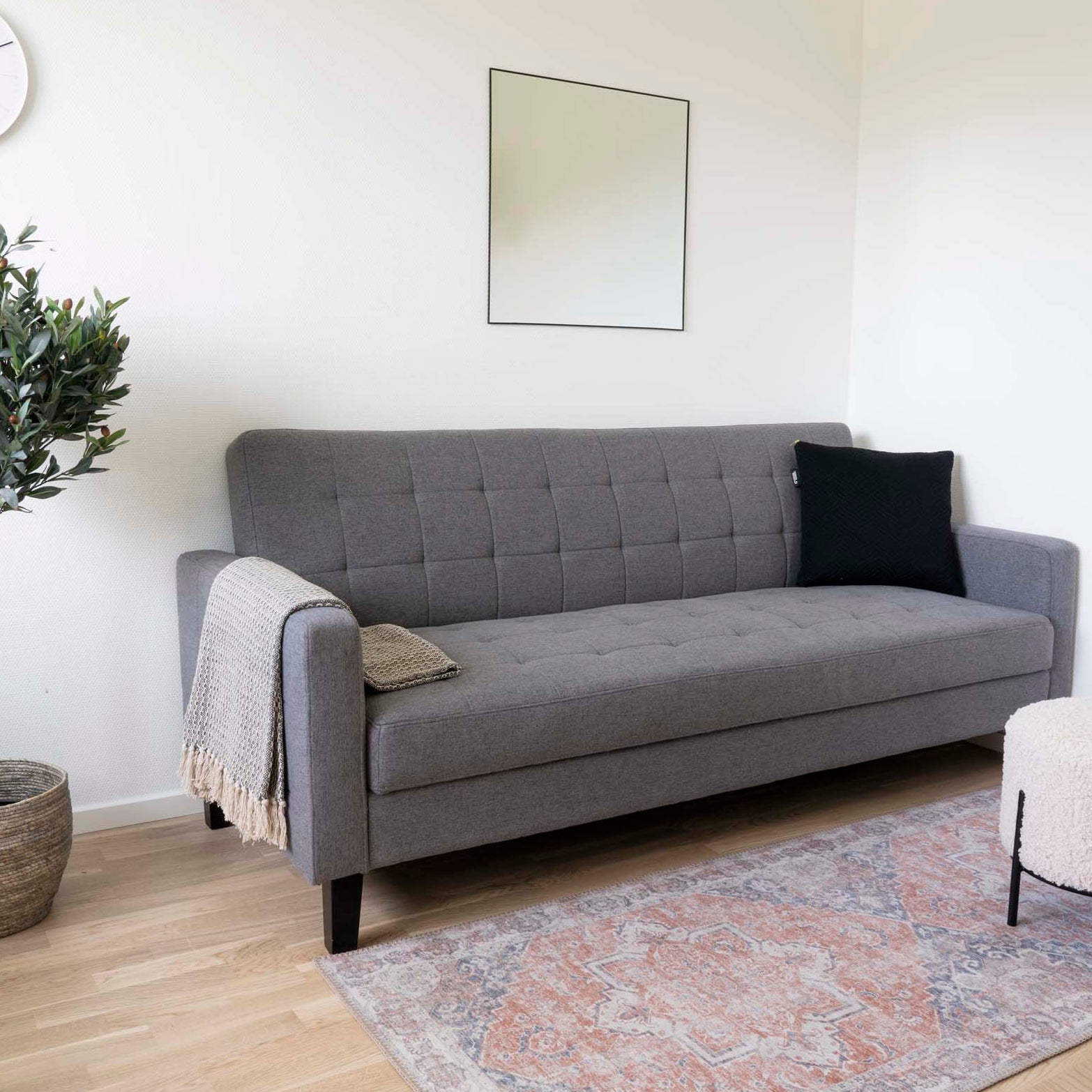 Milton Bäddsoffa med Förvaring – Mörkgrå