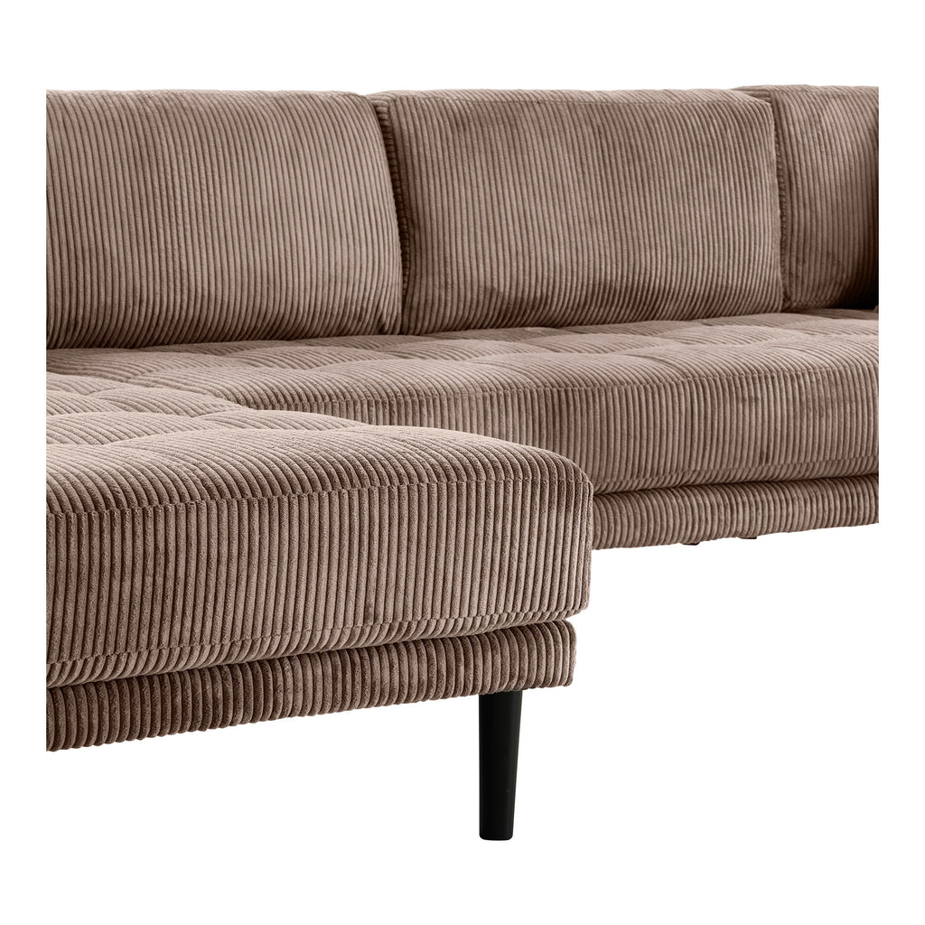 Lido U-Soffa Open End – Brun (Vänsterdivan)