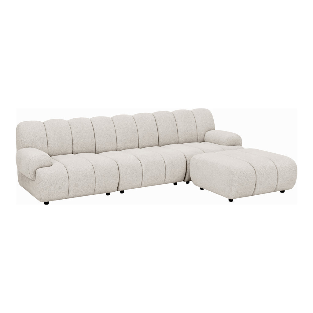 Taza Modulsoffa 3,5-sits med Puff – Sand (Höger)