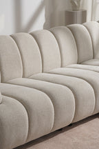 Taza Modulsoffa 3,5-sits med Puff – Sand (Höger)