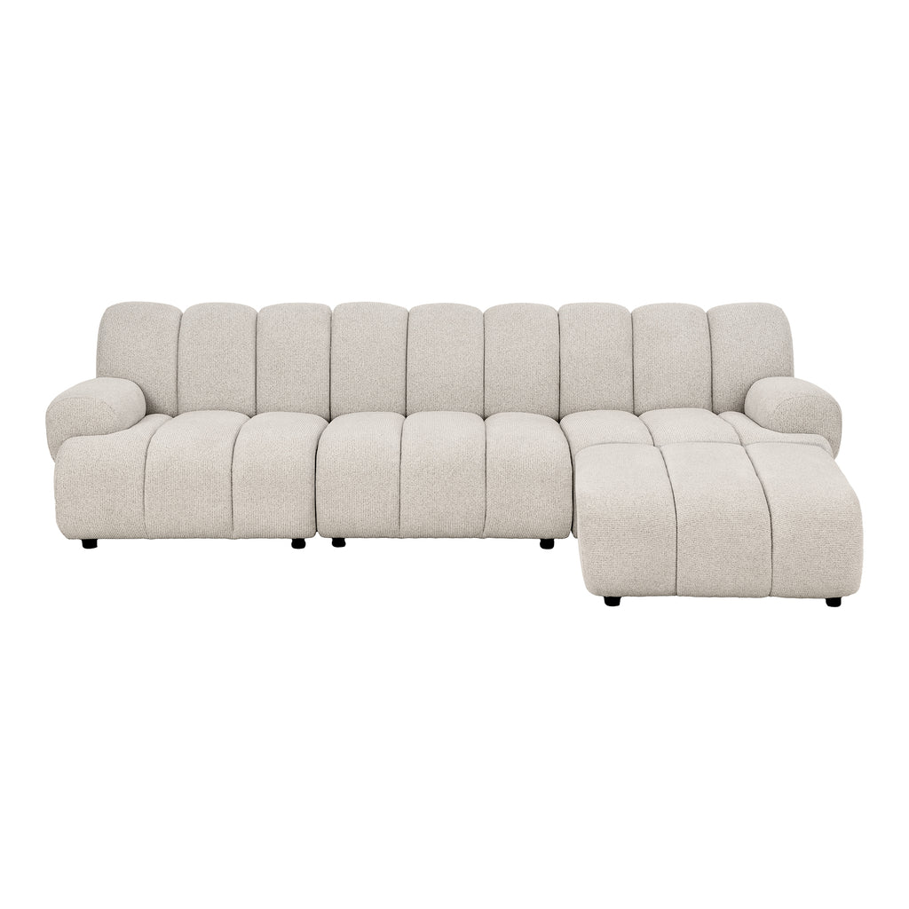 Taza Modulsoffa 3,5-sits med Puff – Sand (Höger)
