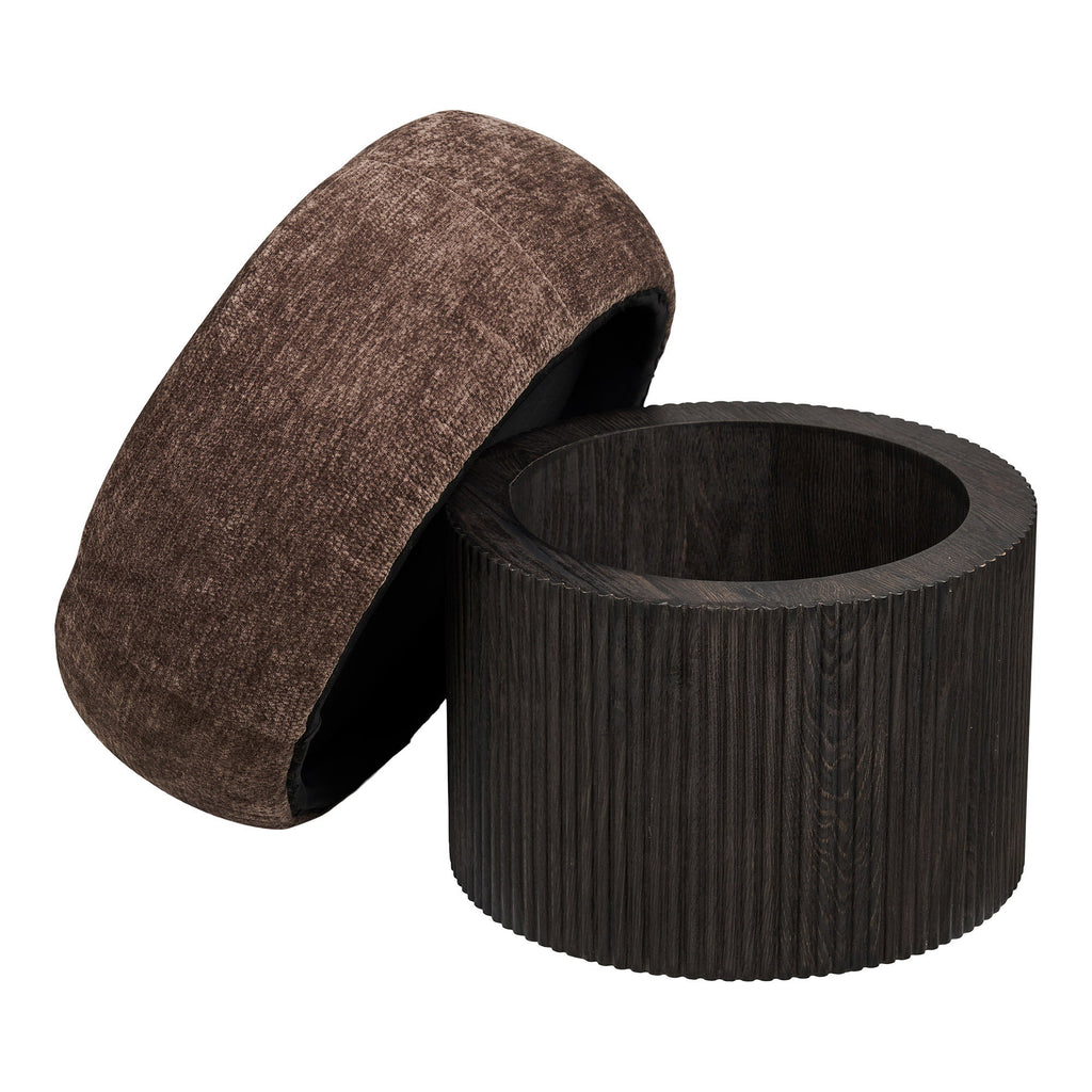 Christchurch Puff – Mörkbrun, Chenille