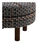 Falkirk Puff – Svart / Vit / Brun