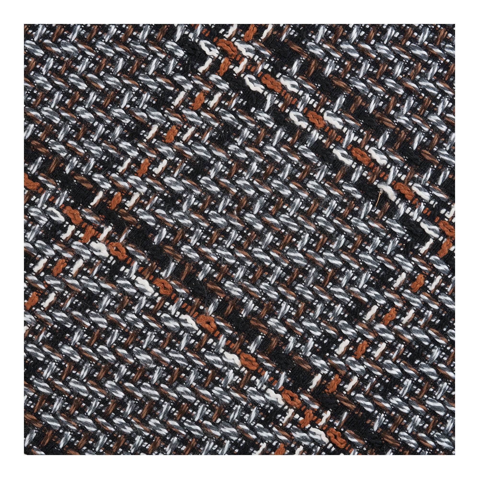 Falkirk Puff – Svart / Vit / Brun