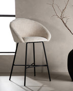 Velvet Barstolar 2-pack Vit