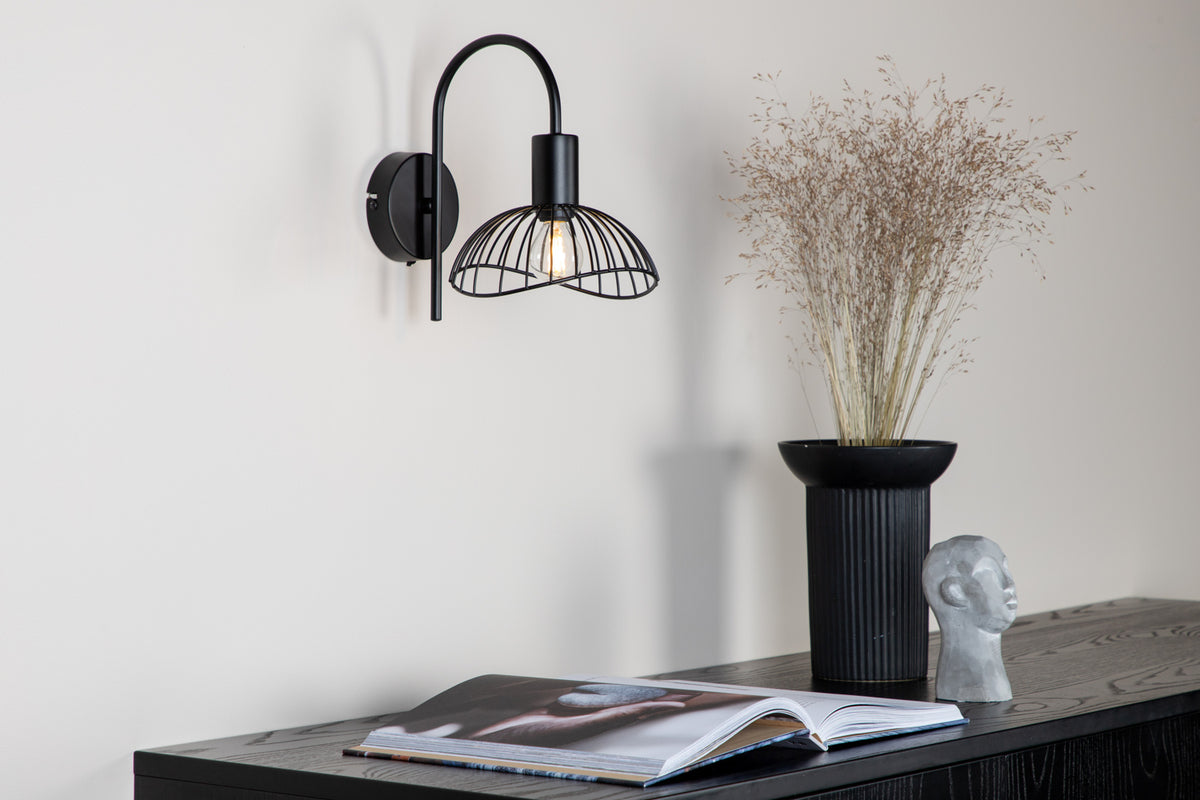 Elsa Vägglampa Svart