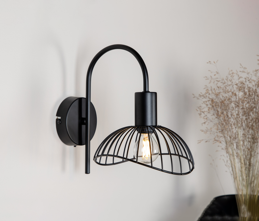 Elsa Vägglampa Svart