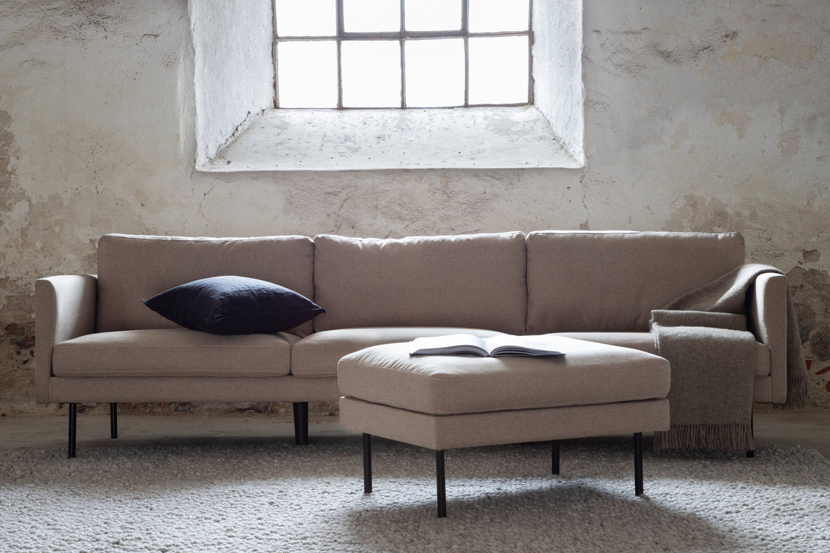 Zoom 3-sits soffa Brun