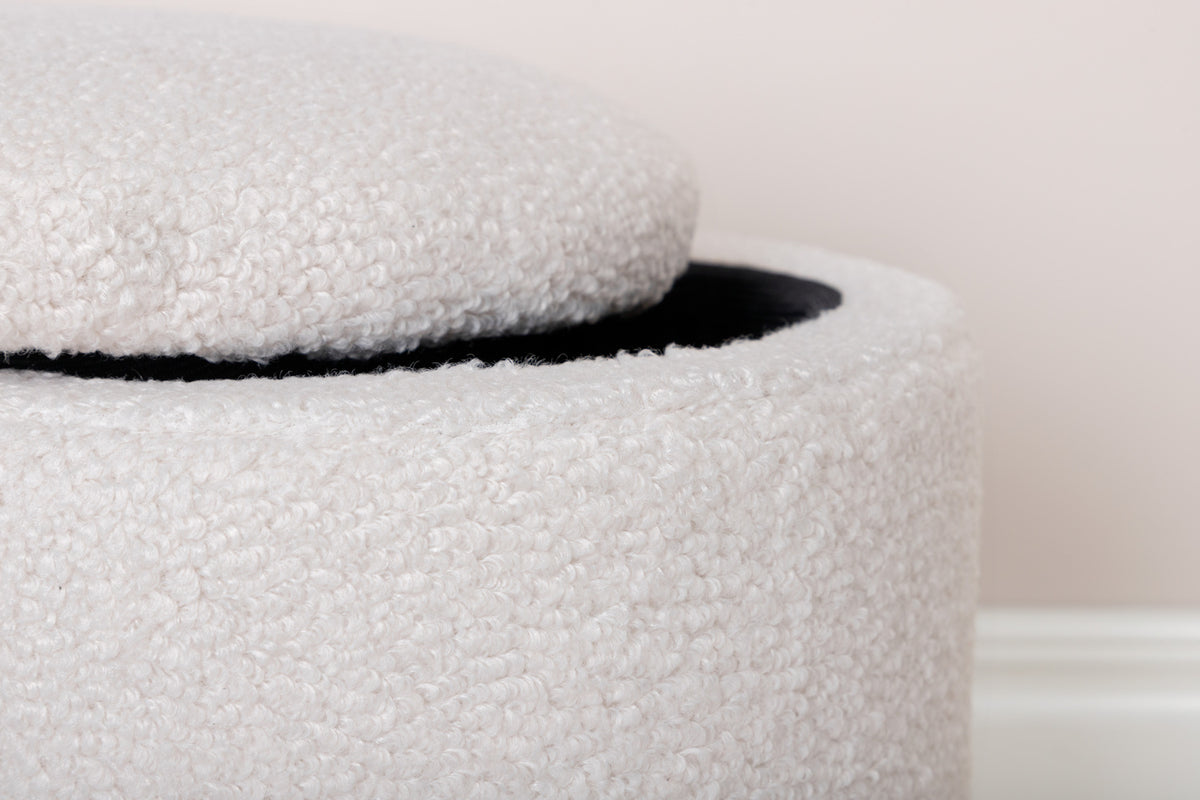 Limpen Puff ⌀32 Vit