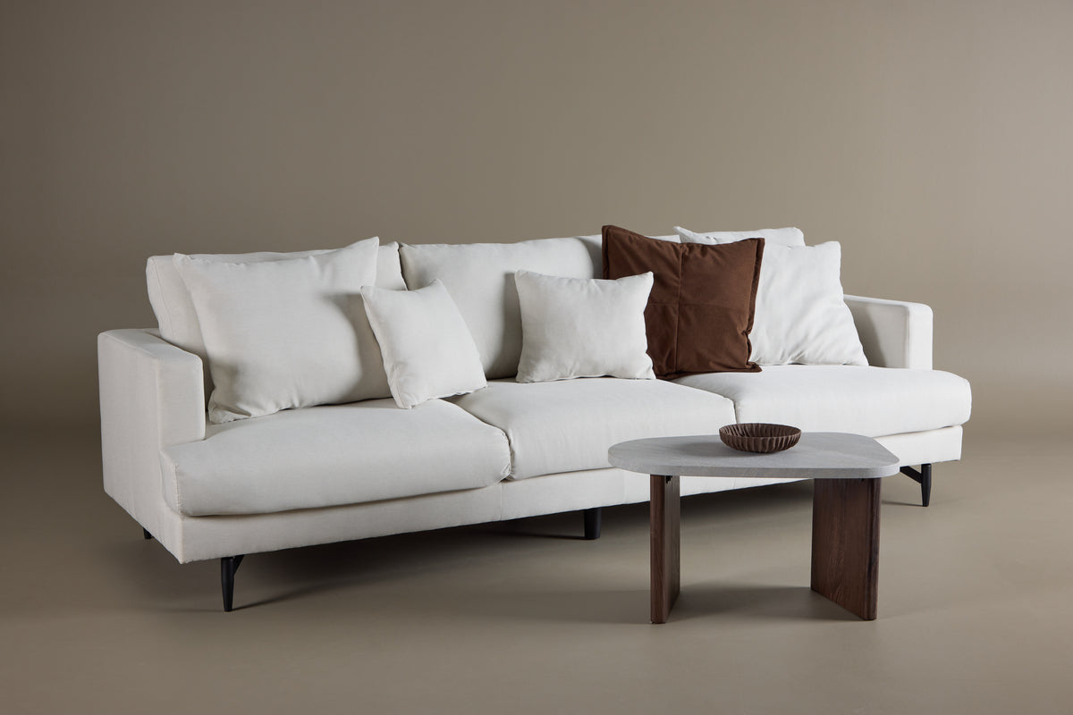 Sofia 3-sitssoffa – Beige Linne