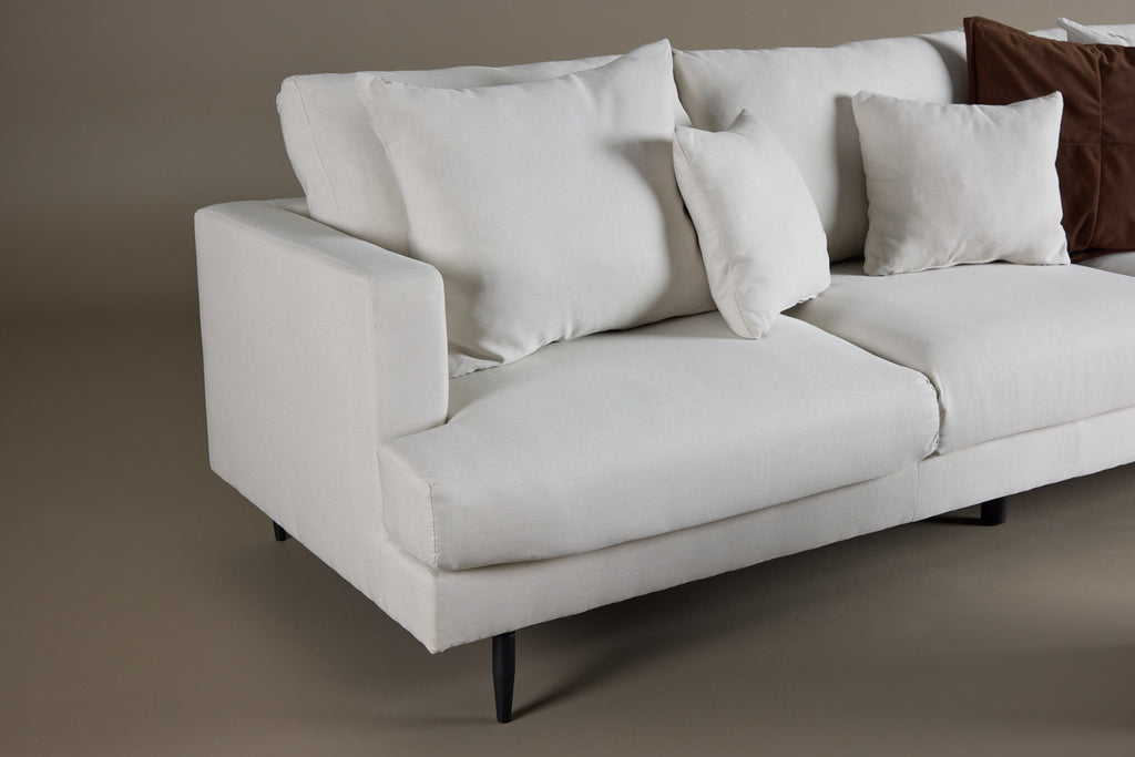 Sofia 3-sitssoffa – Beige Linne