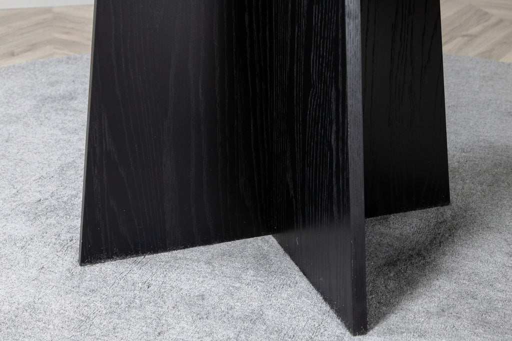 Bootcut Runt Matbord – Svart ⌀110
