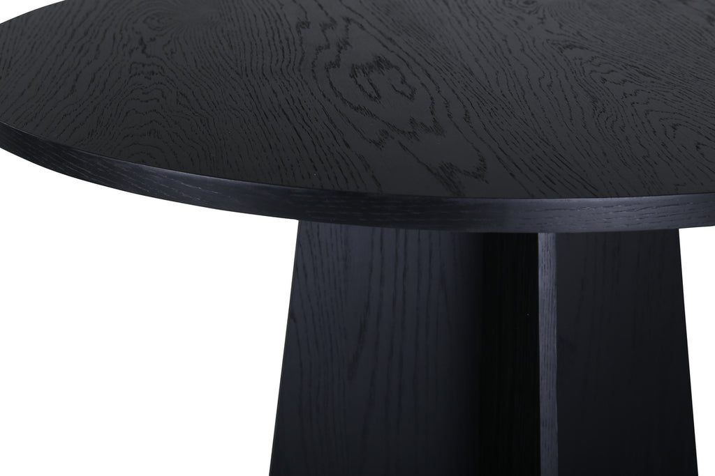 Bootcut Runt Matbord – Svart ⌀110