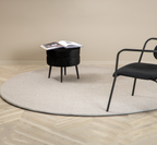 Teddy Runda Mattor ⌀200 Grå