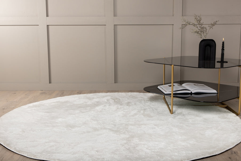 Blanca Runda Mattor ⌀200 Vit