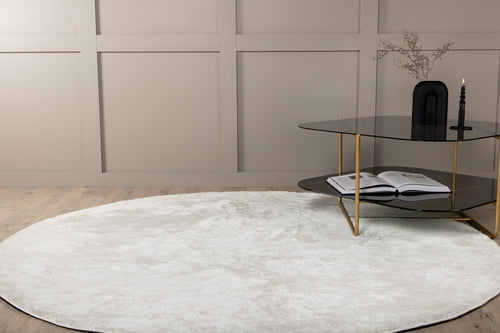 Blanca Runda Mattor ⌀200 Vit