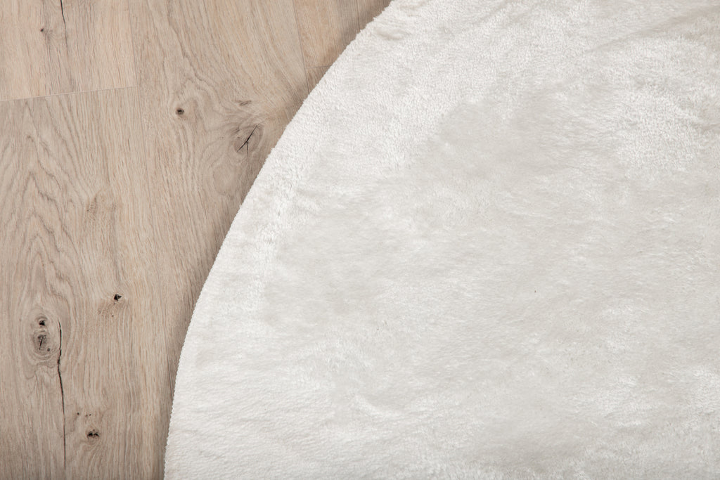 Blanca Runda Mattor ⌀200 Vit