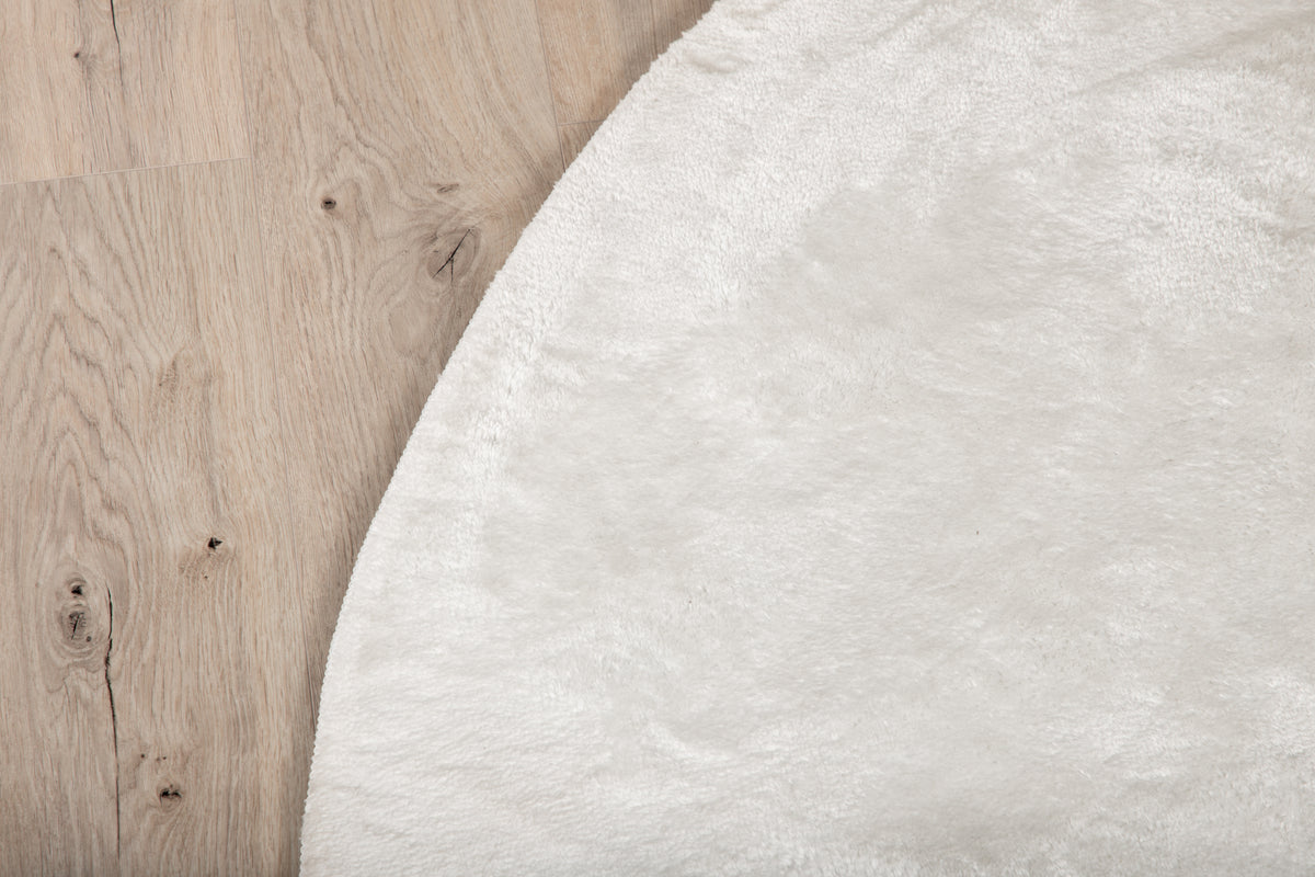 Blanca Runda Mattor ⌀200 Vit