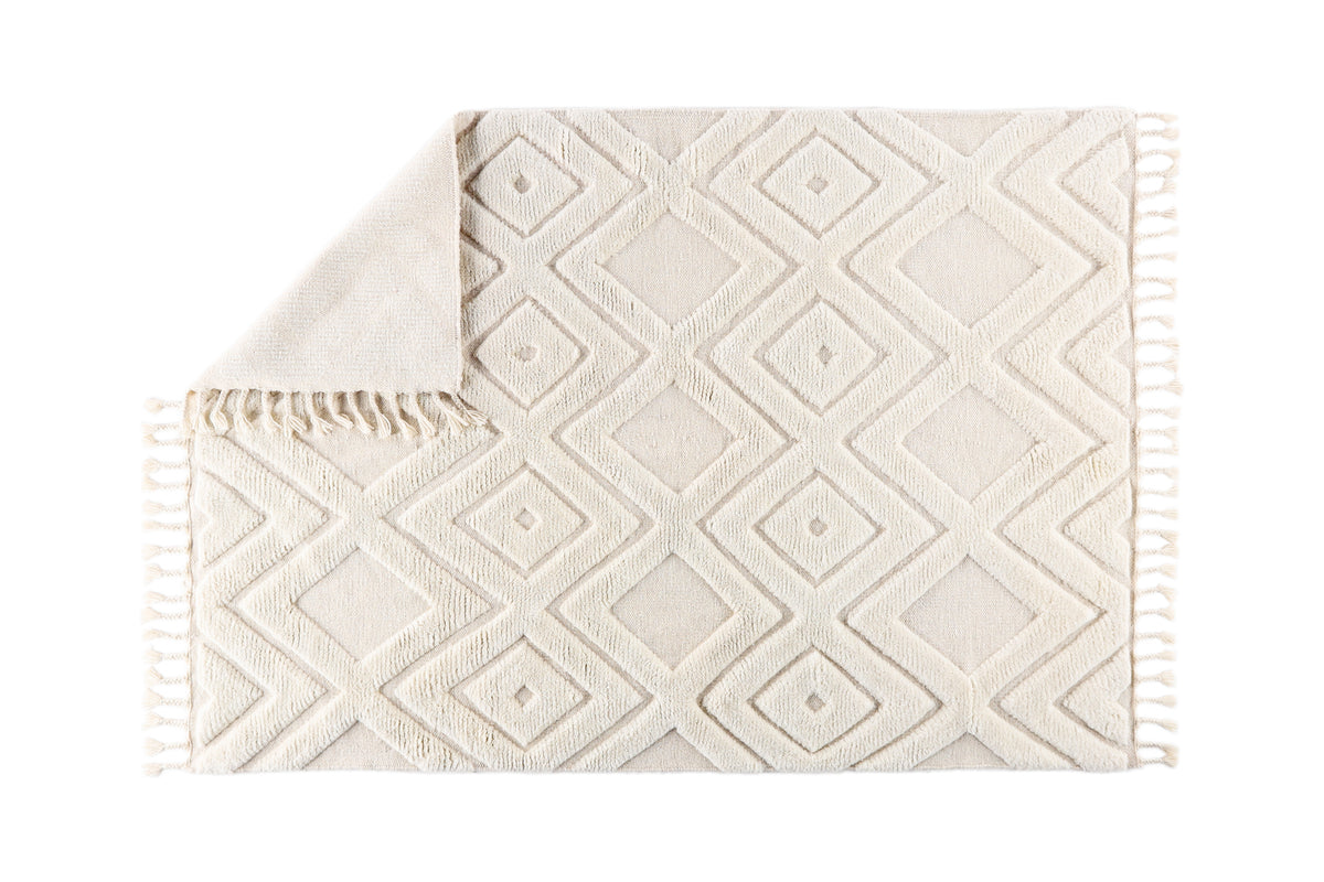 Dahlia Rektangulära Mattor 300 x 200 Vit